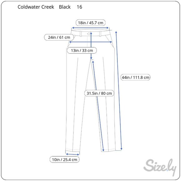 Coldwater Creek Womens High-Waisted Black Pleat Back Zipper Dress Pants Trousers - Picture 8 of 10